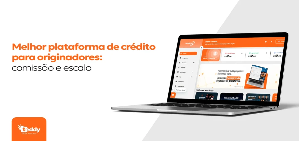 Melhor plataforma de crédito para originadores: comissão e escala