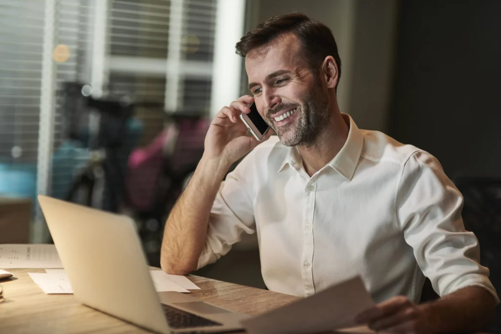 bancário autônomo ligação com client.
